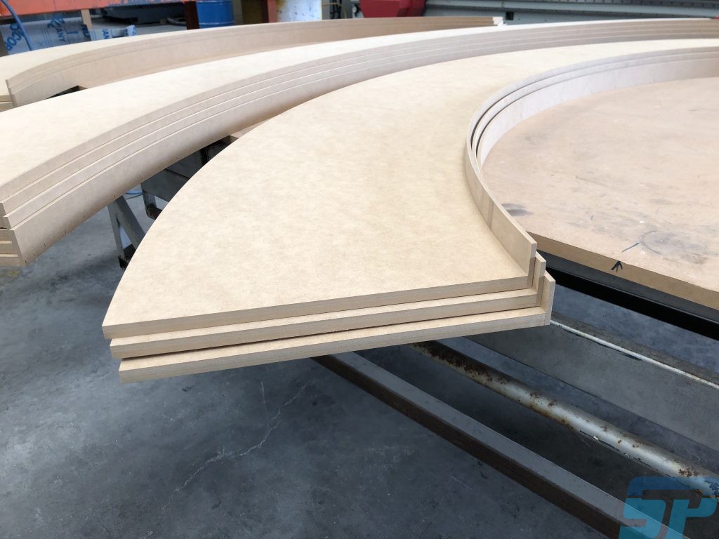 MDF curves for a circular ceiling feature