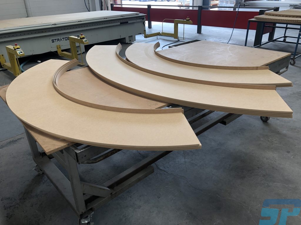 MDF curves for a circular ceiling feature