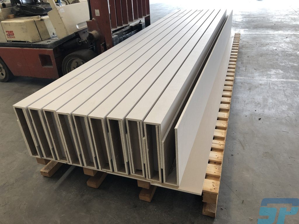 Plasterboard U shape bulkheads
