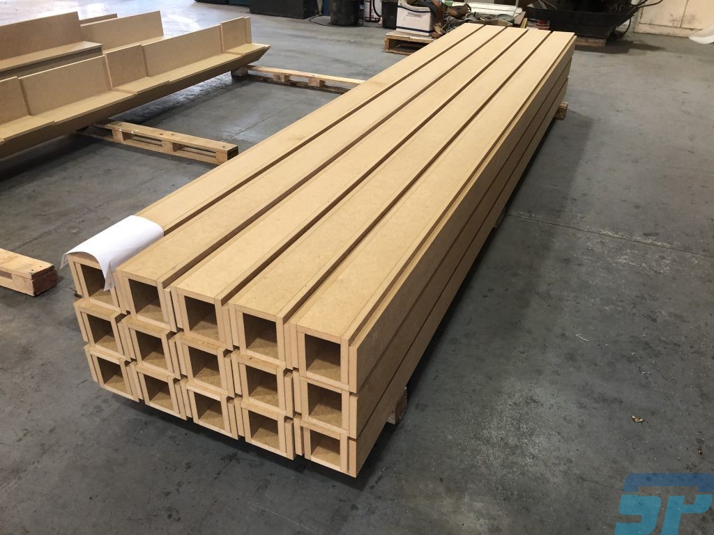 MDF L and U shapes for curtain pelmets
